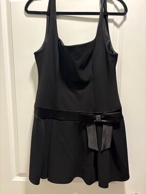 B Darlin Black Sleeveless Mini Dress with Satin Bow
